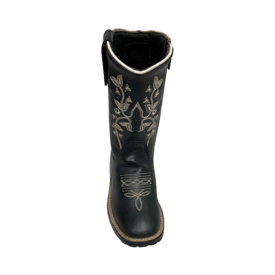 TuffRider Children's Black Floral Western Boot