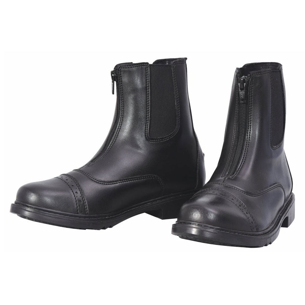 TuffRider Women Starter Synthetic Leather Front Zipper Paddock Boots