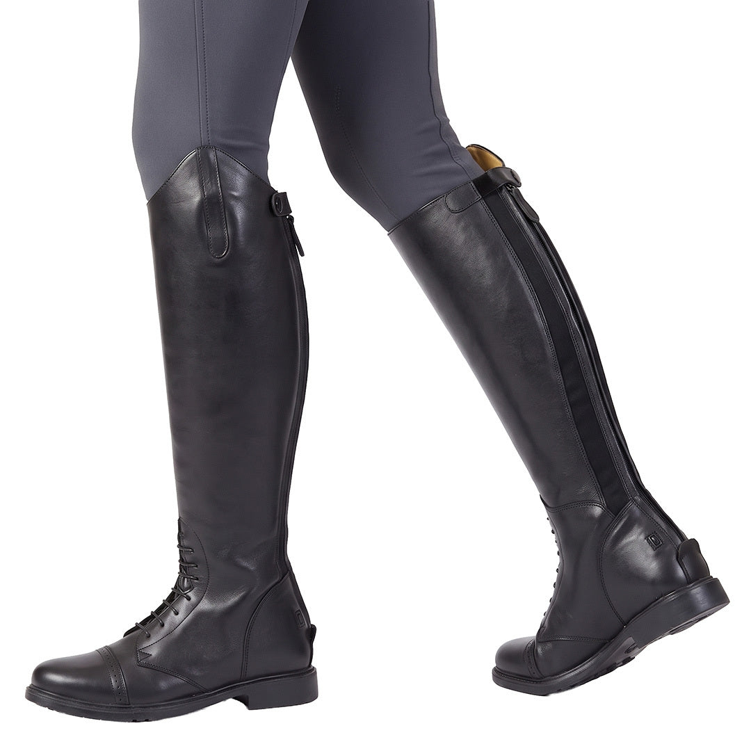 TuffRider Kids Baroque Leather Back Zipper Field Boots