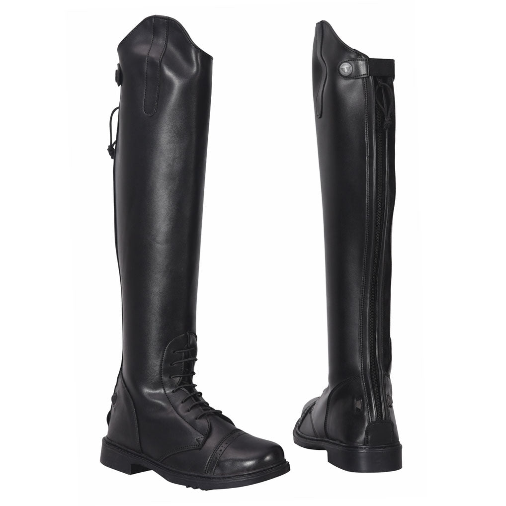 TuffRider Women Synthetic Leather Starter Back Zipper Field Boots