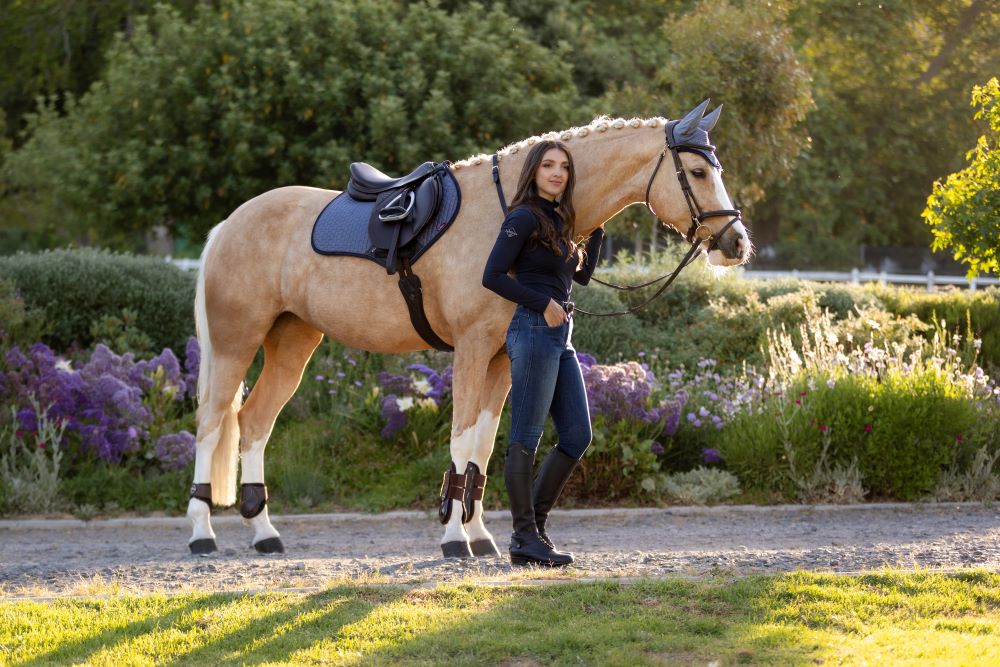 Lemieux Suede Close Contact Square Saddle pad