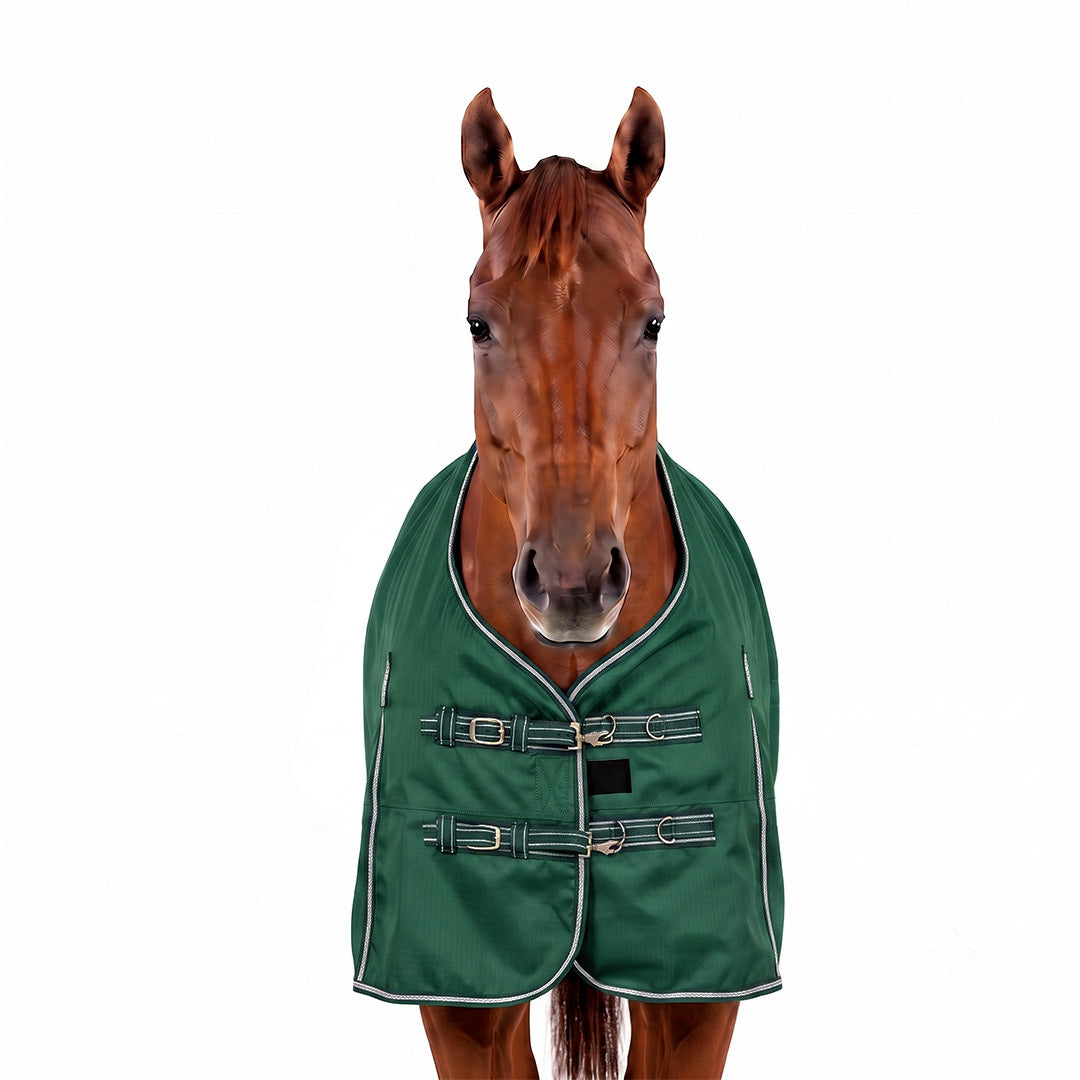 TuffRider 600 D  Comfy Winter Ripstop Turnout Blanket Medium Weight 200 GSM Standard Neck