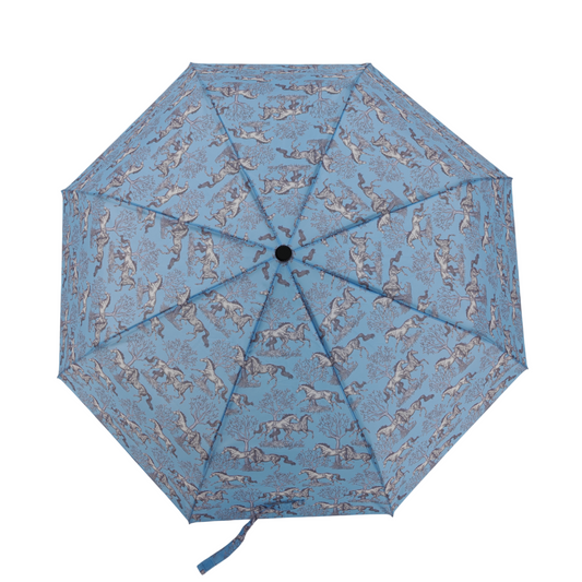 AWST Int'l Lila Compact Umbrella-Blue Toile