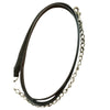 Henri de Rivel Pro Collection Leather Lead with 24" Solid Brass Chain