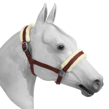 Henri de Rivel Sherpa Fleece Halter with Leather Breakaway