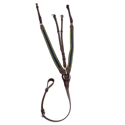 Henri de Rivel Pro Elastic Breastplate Martingale with Running Attachment