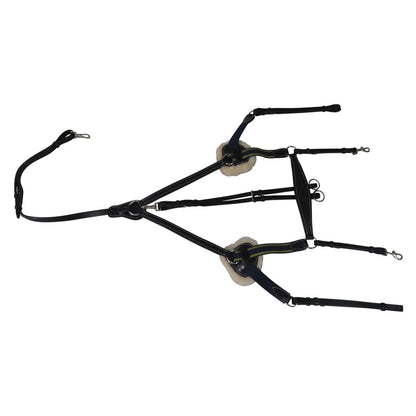 Henri de Rivel Pro 5 Point Elastic Breastplate Martingale with Running Attachment