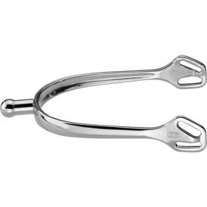 Herm Sprenger 20mm Ultra Fit Stainless Steel Spurs w Ball Neck- No Rowel-JPC Equestrian.com