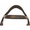 Henri de Rivel Pro Mono Crown Fancy Bridle with Patent Leather Piping and Laced Reins