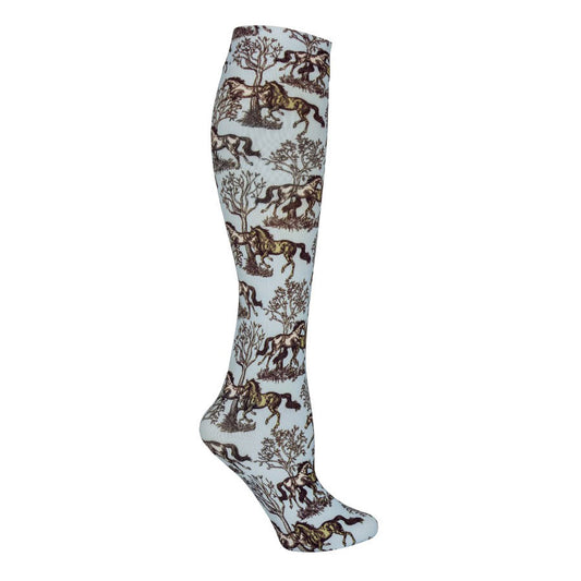 AWST Int'l Lila Blue Toile Socks
