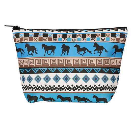 AWST Int'l Tribal Horses Cosmetic Pouch