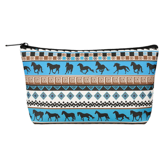 AWST Int'l Tribal Horses Cosmetic Pouch