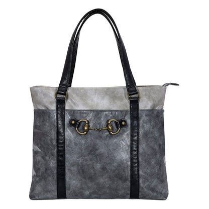 AWST Int'l Colorblock Snaffle Bit Laptop Tote