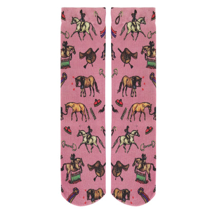 AWST Int'l Children's Lila Hunter Ponies Socks