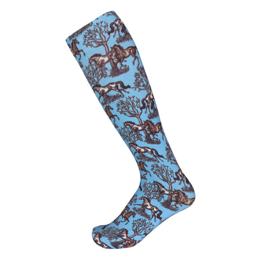AWST Int'l Lila Toile Socks - JPC Equestrian.com