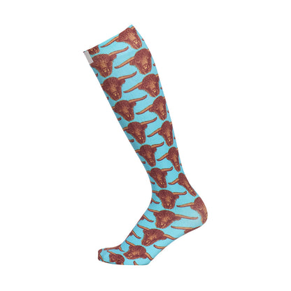 AWST Int'l Vintage Bull Head Boot Socks