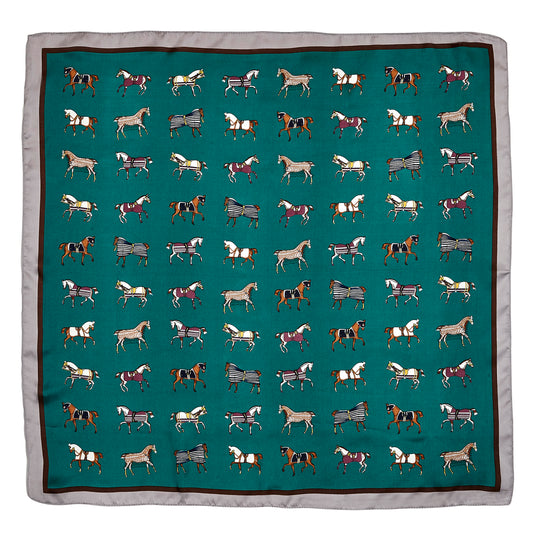 AWST Int'l Mini Horses in Blankets Scarf