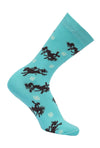 AWST Int'l Lila Bucking Horses Socks 6-pack