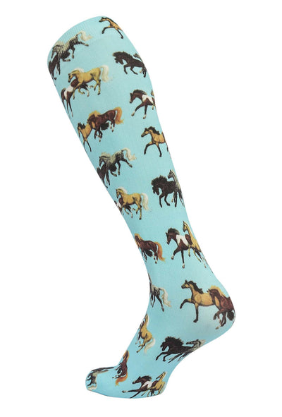 AWST Int'l Lila Horse Pairs Socks- 3 pack