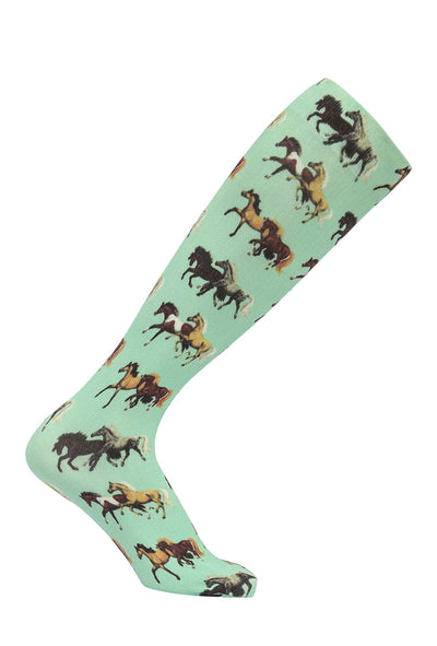 AWST Int'l Lila Horse Pairs Socks- 3 pack