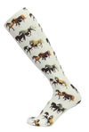 AWST Int'l Lila Horse Pairs Socks- 3 pack