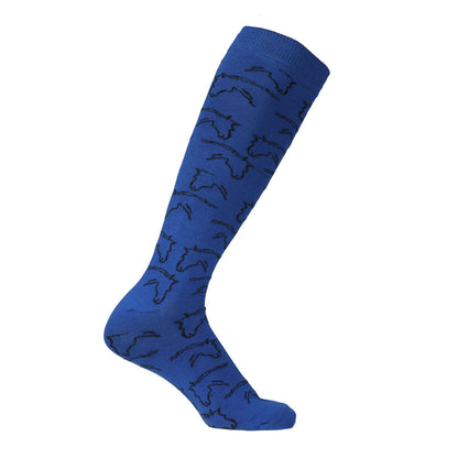 AWST Int'l Ladies Horse Heads Knee Socks - 6 pack