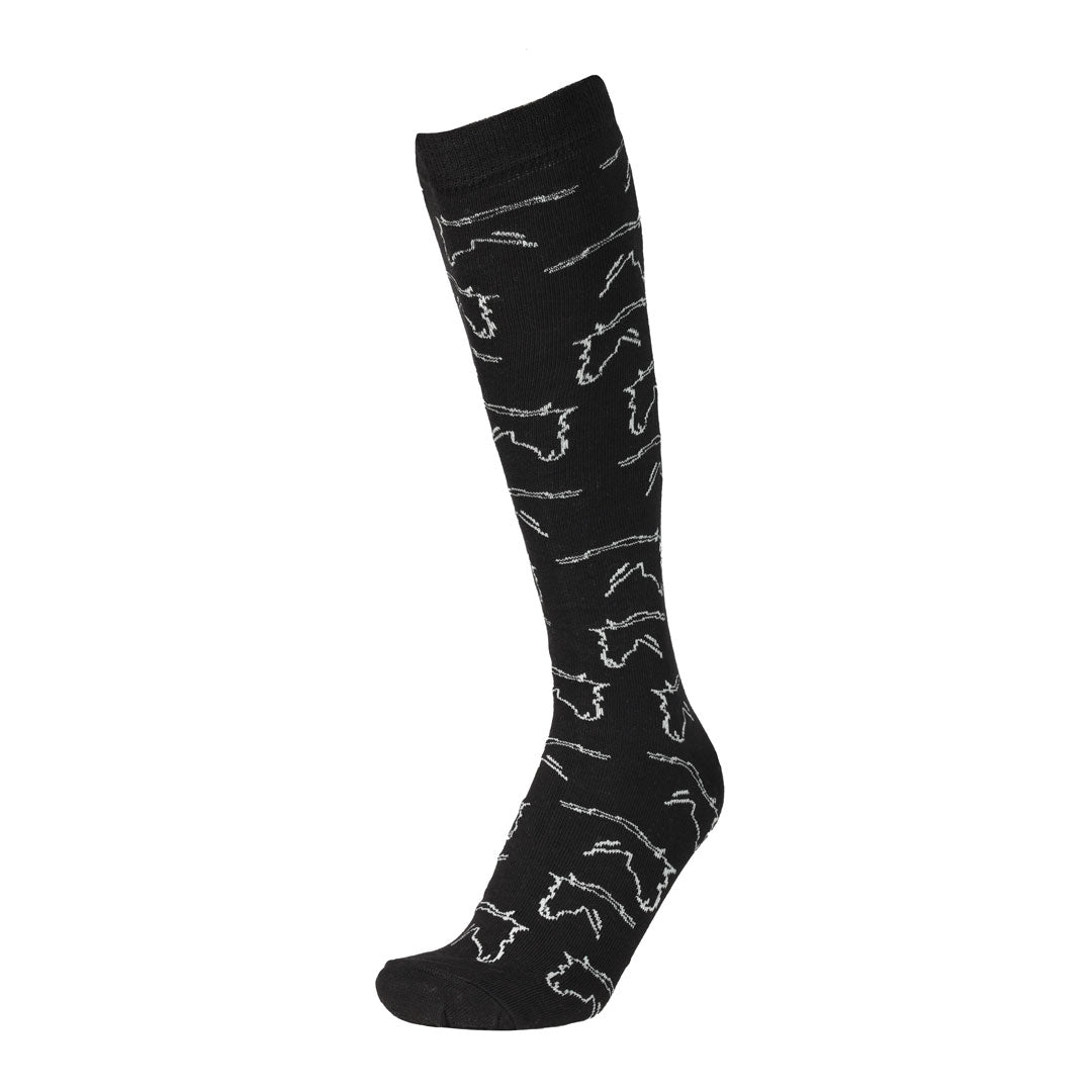 AWST Int'l Ladies Horse Heads Knee Socks - 6 pack