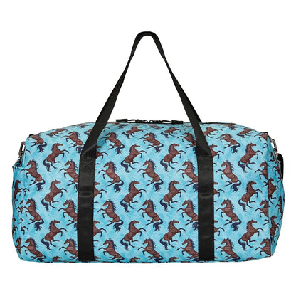 AWST Intl "Lila" Galloping Bay Horses Duffle Bag