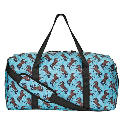 AWST Intl "Lila" Galloping Bay Horses Duffle Bag