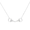 AWST Int'l  Sterling Silver & CZ Snaffle Bit Necklace