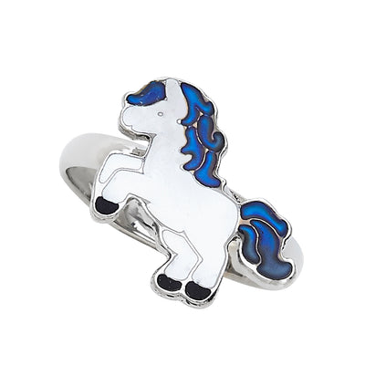 AWST Int'l Colorful Horses Mood Ring Display