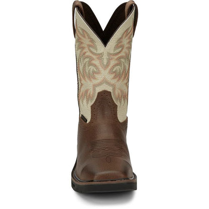Justin Men's Driller Western Work Boot w/ Steel Toe