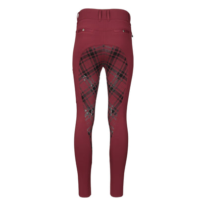 Dapplebay Holiday Plaid Riding Breeches - RED - JPC Equestrian.com