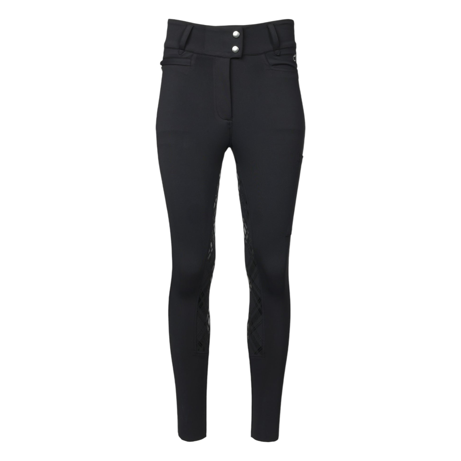 Dapplebay Holiday Plaid Riding Breeches - Black - JPC Equestrian.com