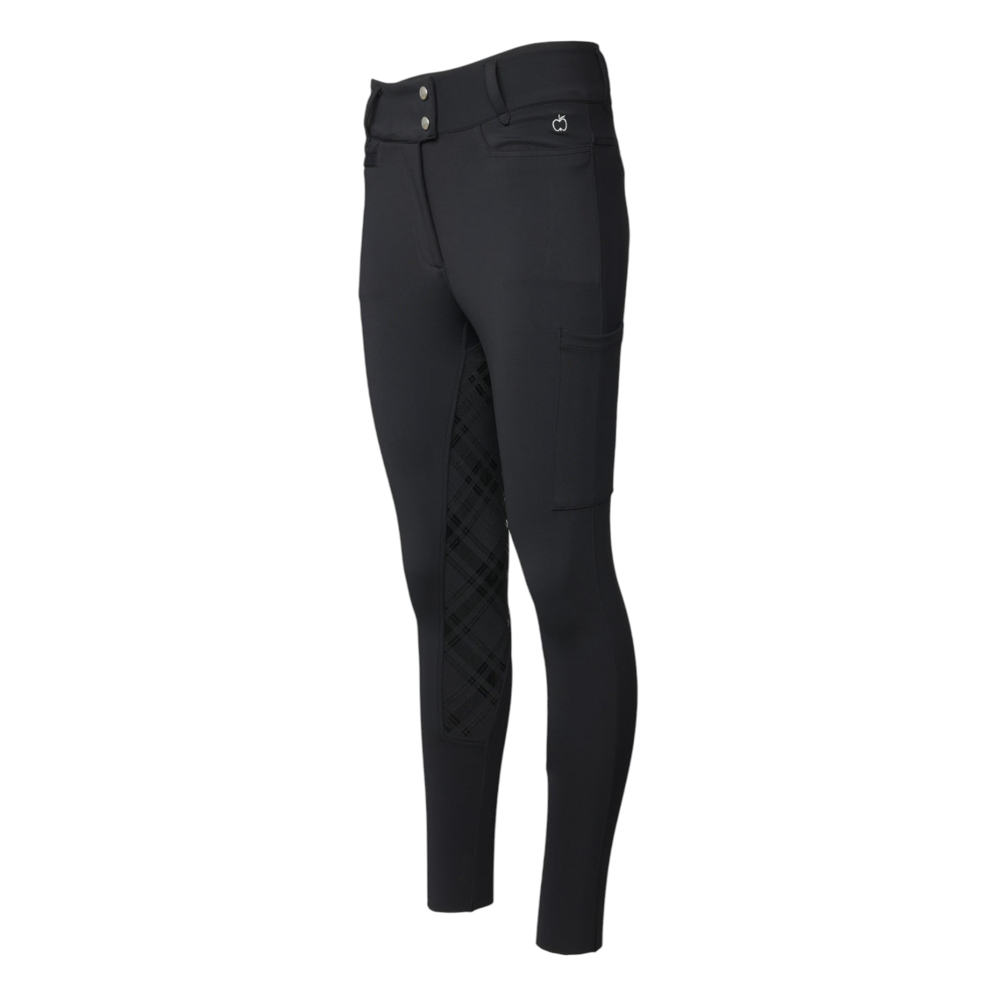 Dapplebay Holiday Plaid Riding Breeches - Black - JPC Equestrian.com