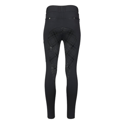 Dapplebay Holiday Plaid Riding Breeches - Black - JPC Equestrian.com