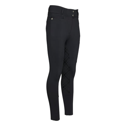 Dapplebay Holiday Plaid Riding Breeches - Black - JPC Equestrian.com