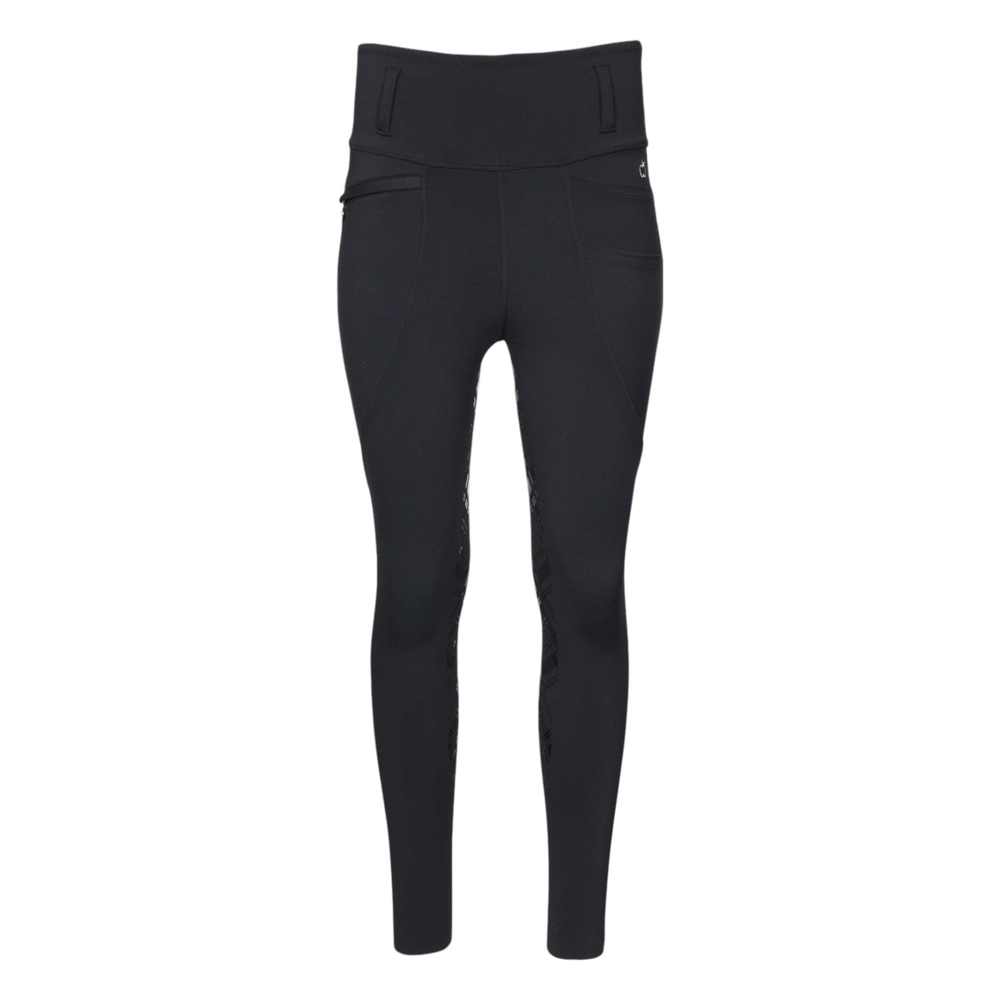Dapplebay Holiday Plaid Riding Tights - Black - JPC Equestrian.com