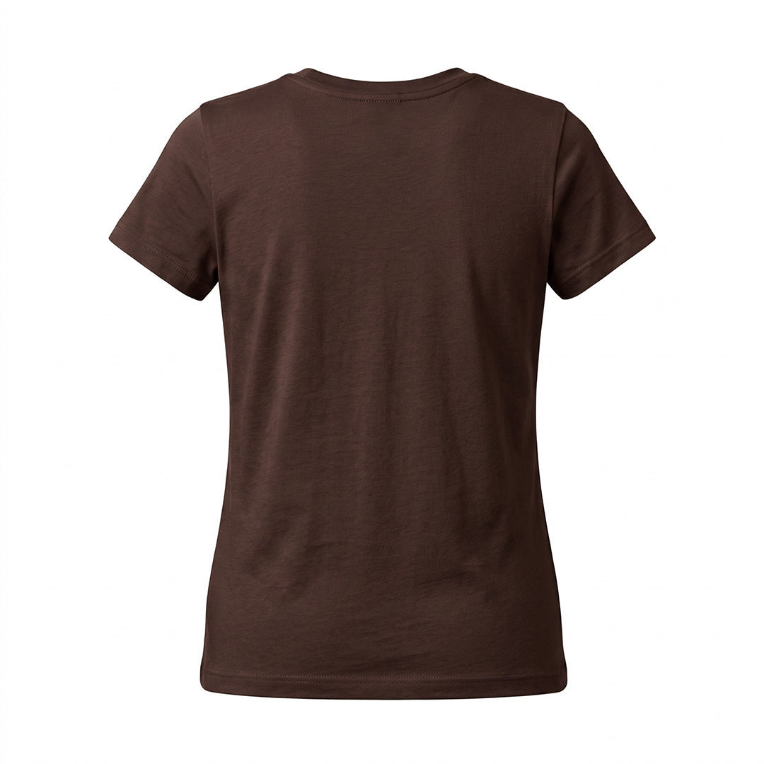 Dapplebay Iced Coffee & Horses Tee-Chocolate