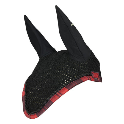 Dapplebay Holiday Plaid Pony Fly Veil - RED