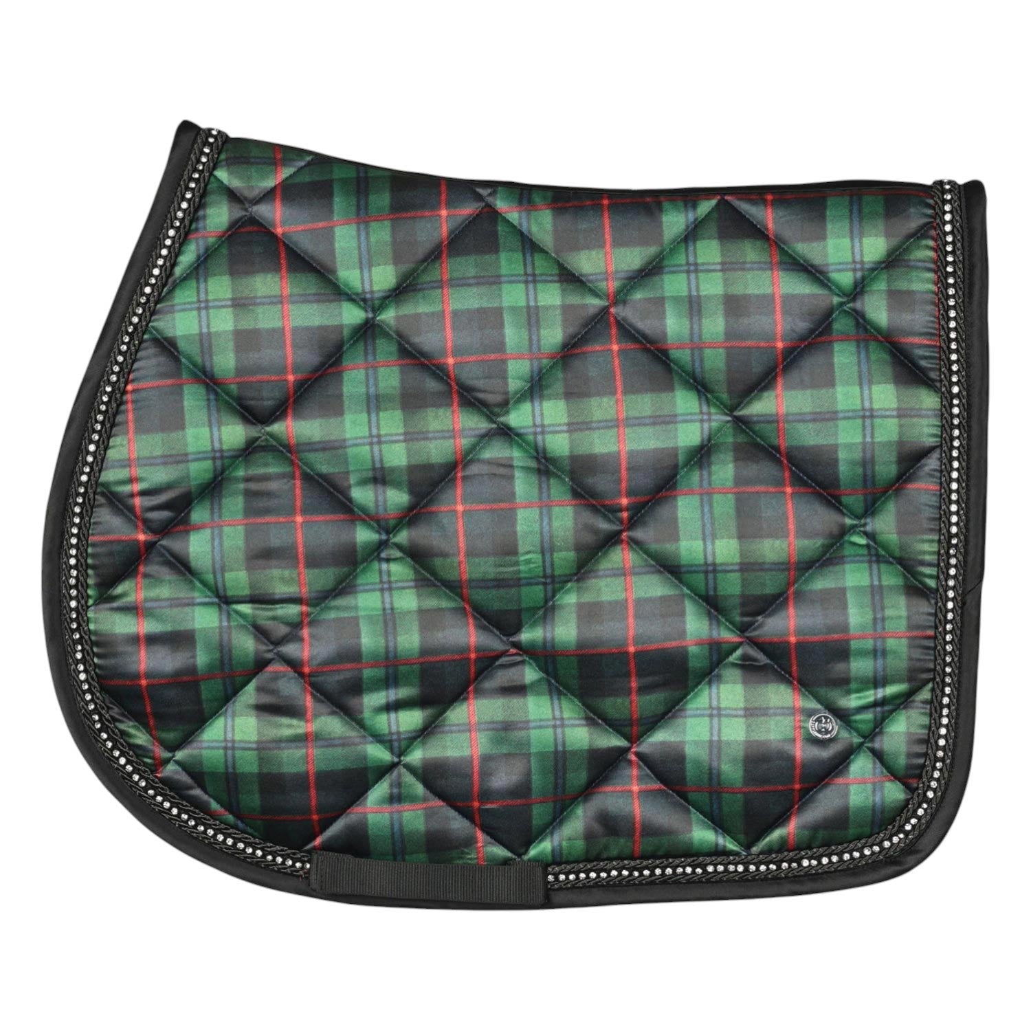 Dapplebay Holiday Plaid Pony Saddle Pad-GREEN-JPC Equestrian.com
