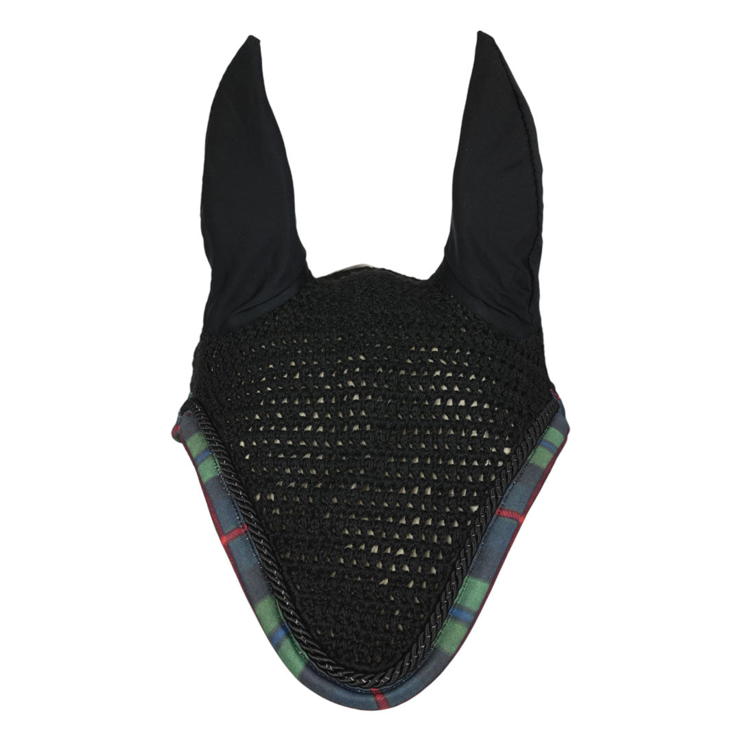 Dapplebay Holiday Plaid Pony Fly Veil - GREEN