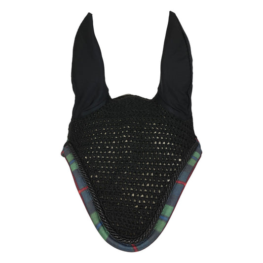 Dapplebay Holiday Plaid Pony Fly Veil - GREEN