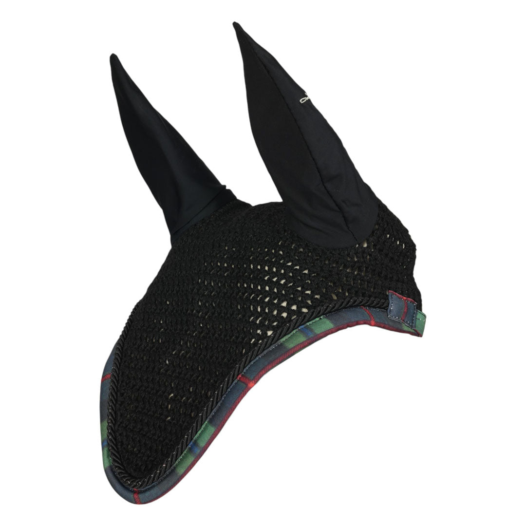 Dapplebay Holiday Plaid Pony Fly Veil - GREEN