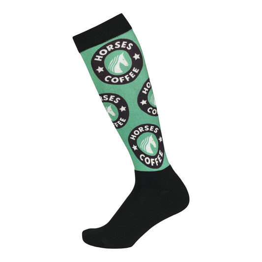 Dapplebay  Slick Boot Socks-Horses & Coffee