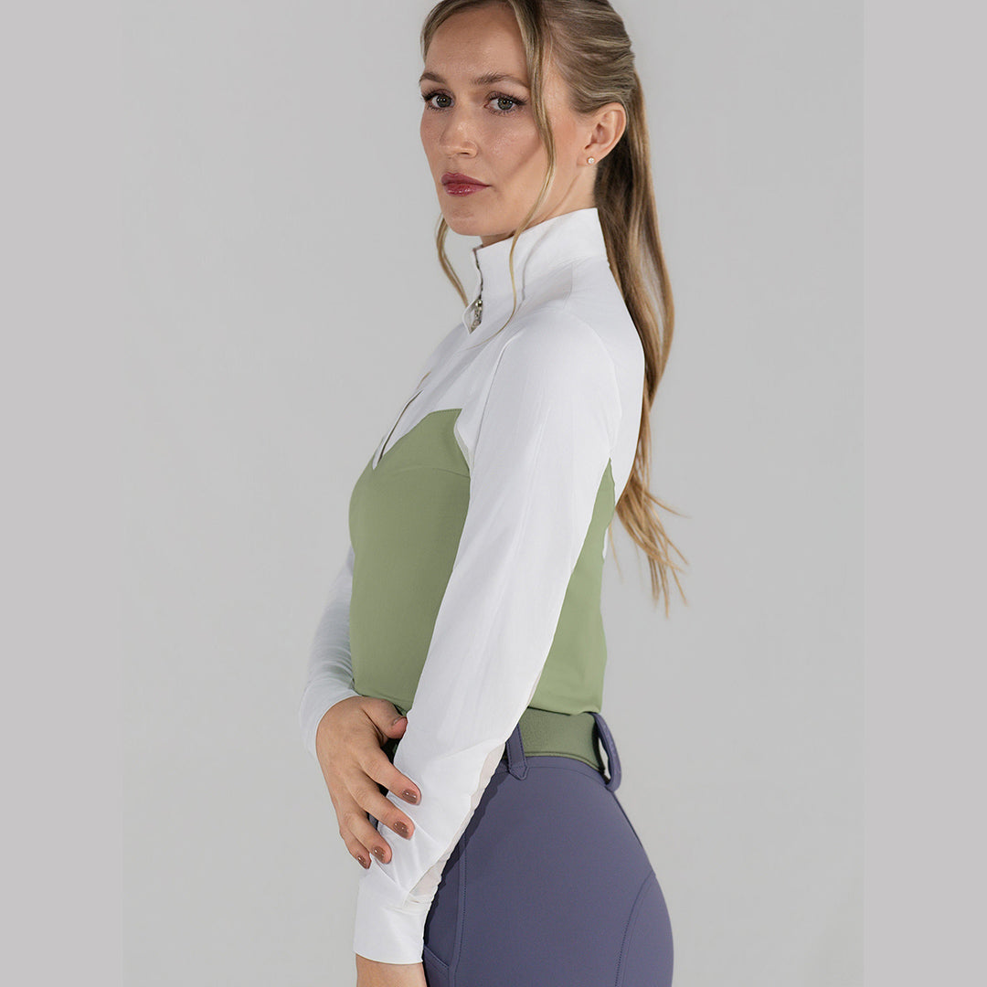 Dapplebay Lady 1/4 Zip LS Show Top