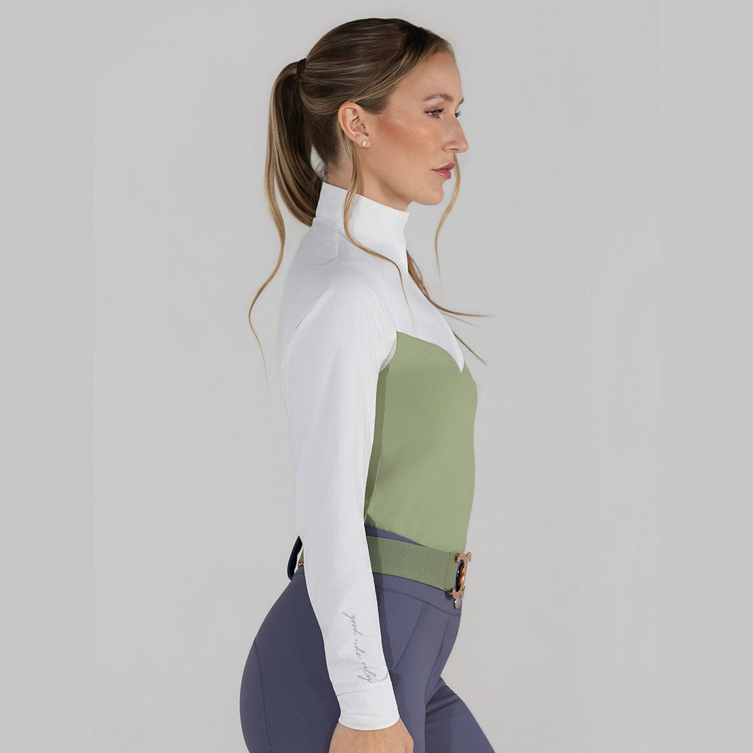 Dapplebay Lady 1/4 Zip LS Show Top