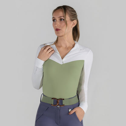 Dapplebay Lady 1/4 Zip LS Show Top