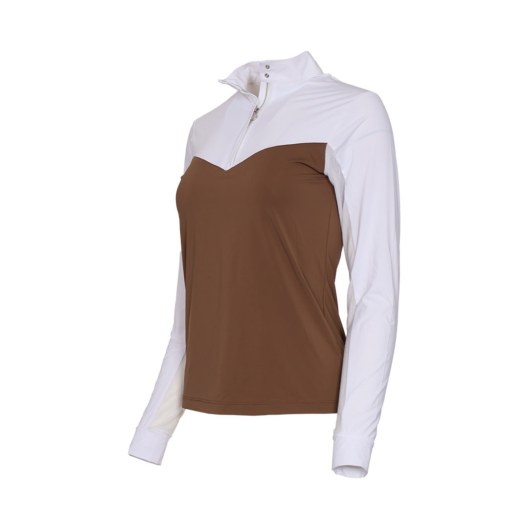 Dapplebay Lady 1/4 Zip LS Show Top