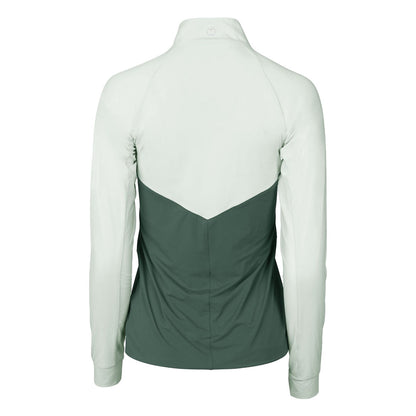 Dapplebay Lady 1/4 Zip Riding Top-Light Teal/Evergreen